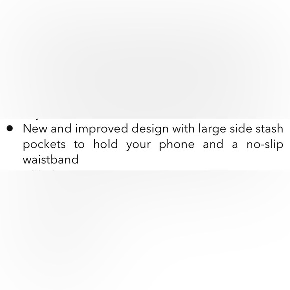 Athleta Salutation Stash Side Pockets Powervita RN 54023 Black Size Large - Picture 12 of 16